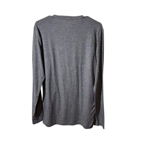 Nobull Gray Long Sleeve Athletic Shirt For Men Medium Lightweight Poly Blend Cas - Picture 6 of 6